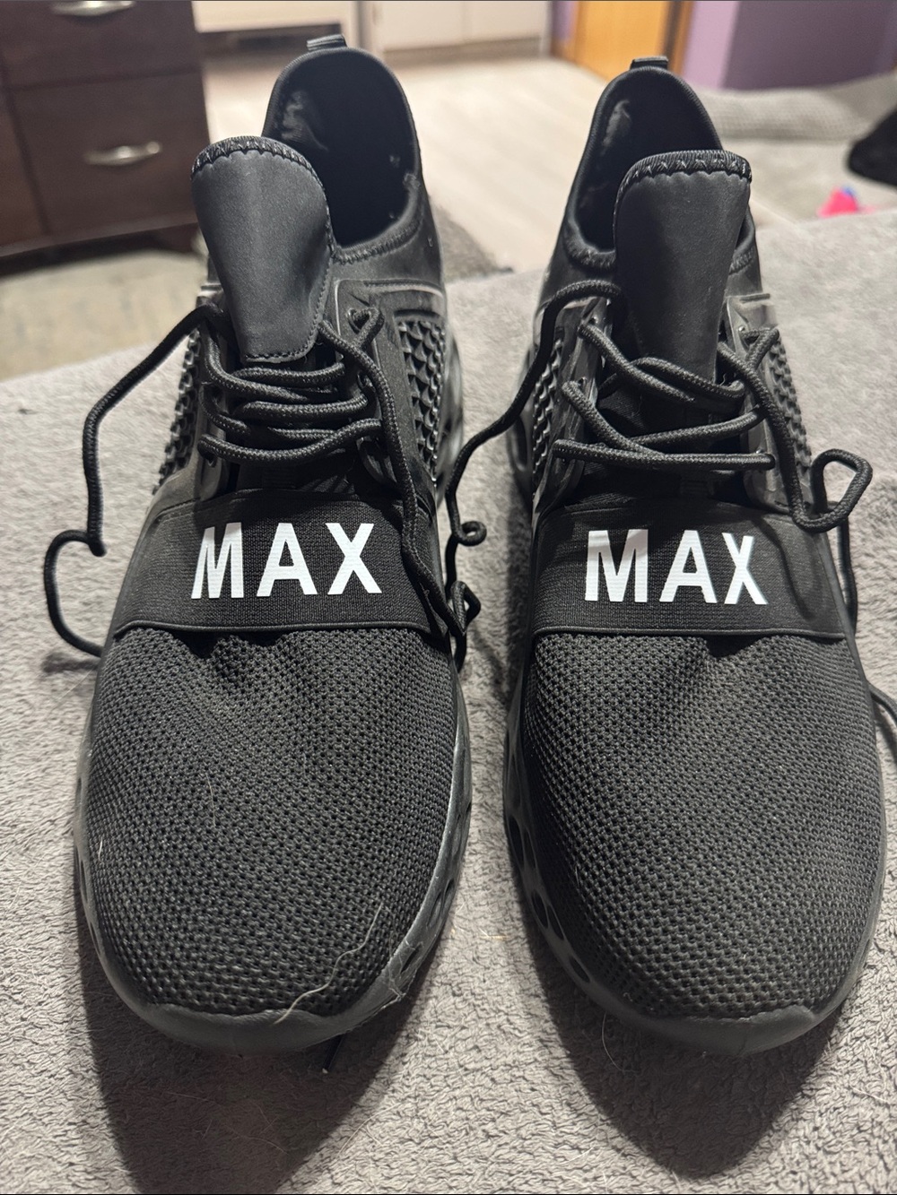 MAX Men's Black Athletic Sneakers